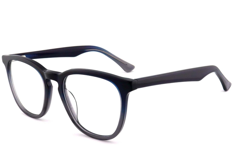 Rectangular Blue Acetate Glasses #BS2012-0808