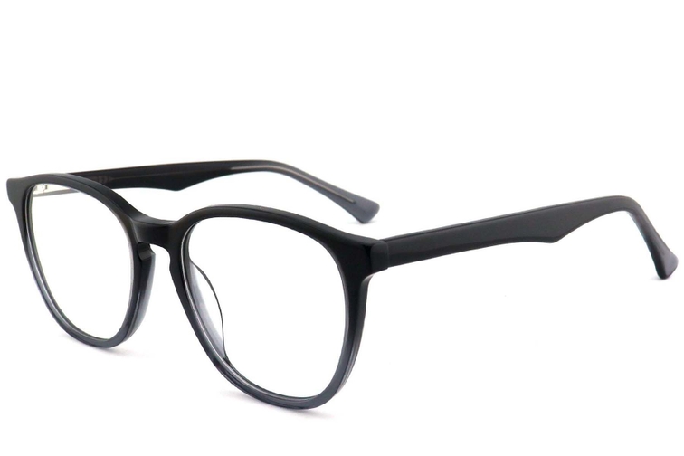 Gafas ovaladas de acetato gris #BS2012-0814