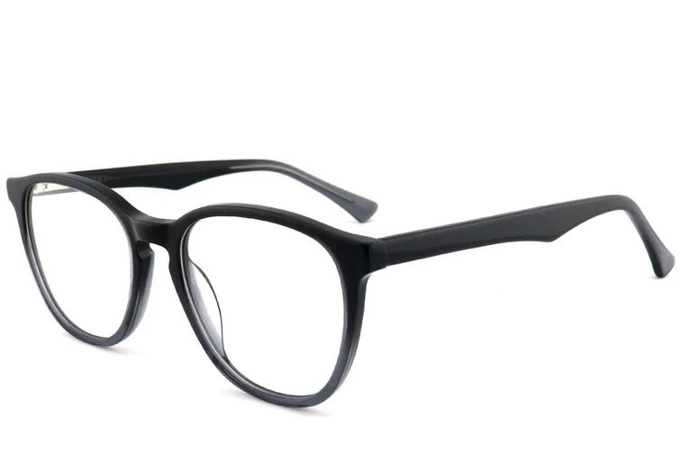 Gafas ovaladas de acetato gris #BS2012-0814