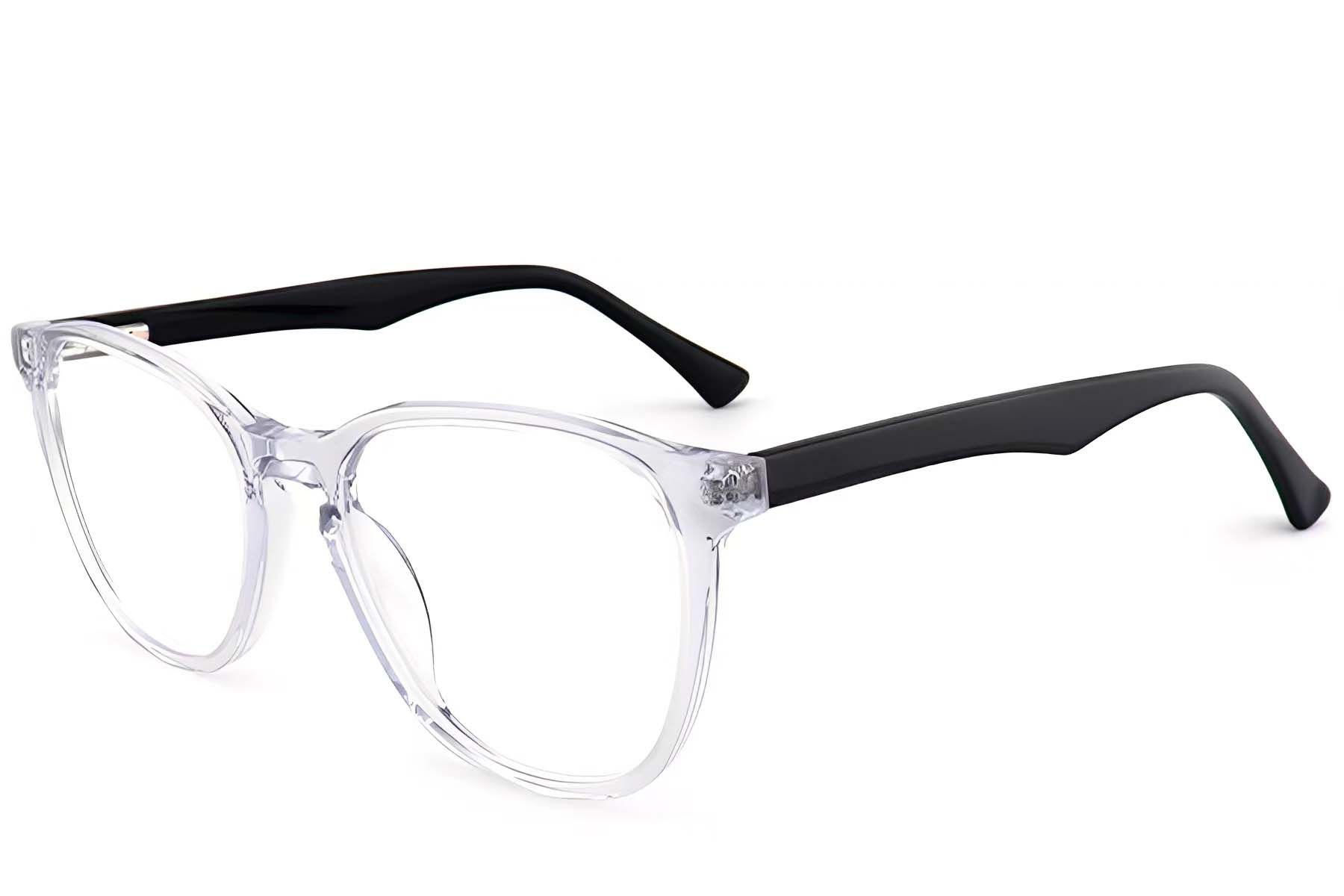 Oval Transparent Acetate Glasses #BS2012-0815