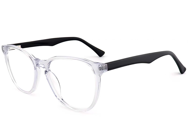 Oval Transparent Acetate Glasses #BS2012-0815