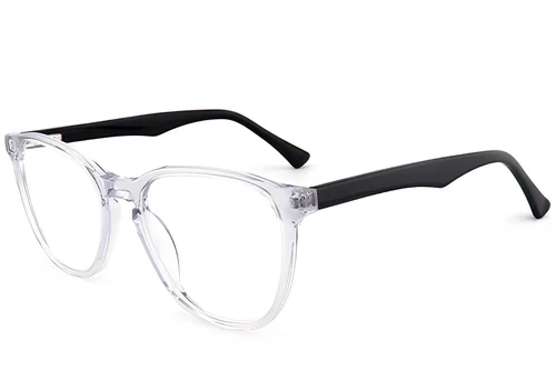 Verres ovales en acétate transparent #BS2012-0815