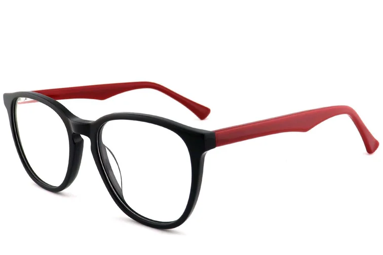 Oval Black Acetate Glasses #BS2012-0816