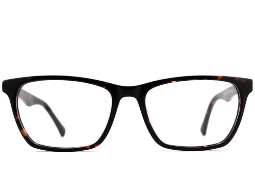 Lunettes rectangulaires en acétate écaille de tortue #BS2012-0818