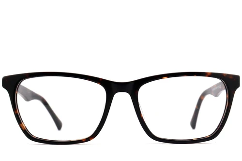 Gafas rectangulares de acetato de carey # BS2012-0818