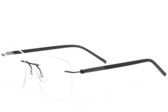 Invisible Black Metal Glasses #BS2012-0827