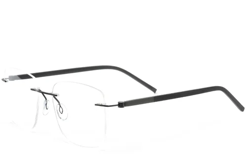 Lunettes invisibles en métal noir #BS2012-0827
