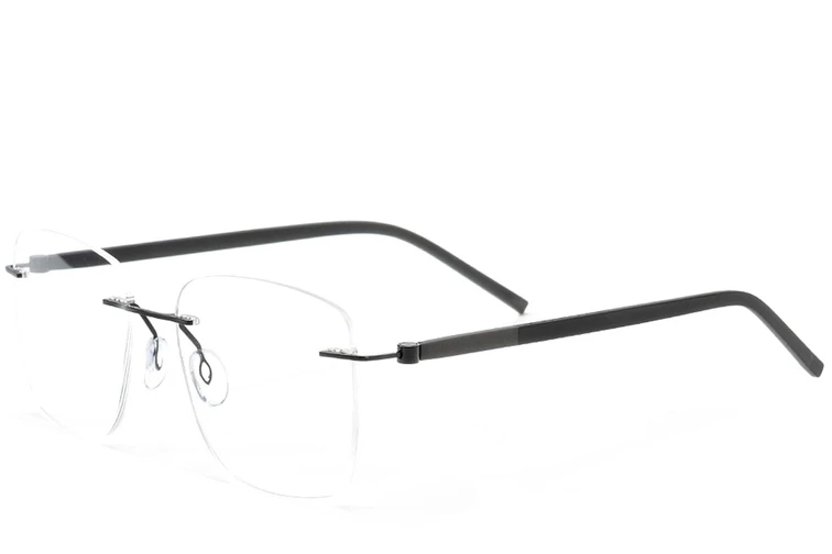 Lunettes invisibles en métal noir #BS2012-0827