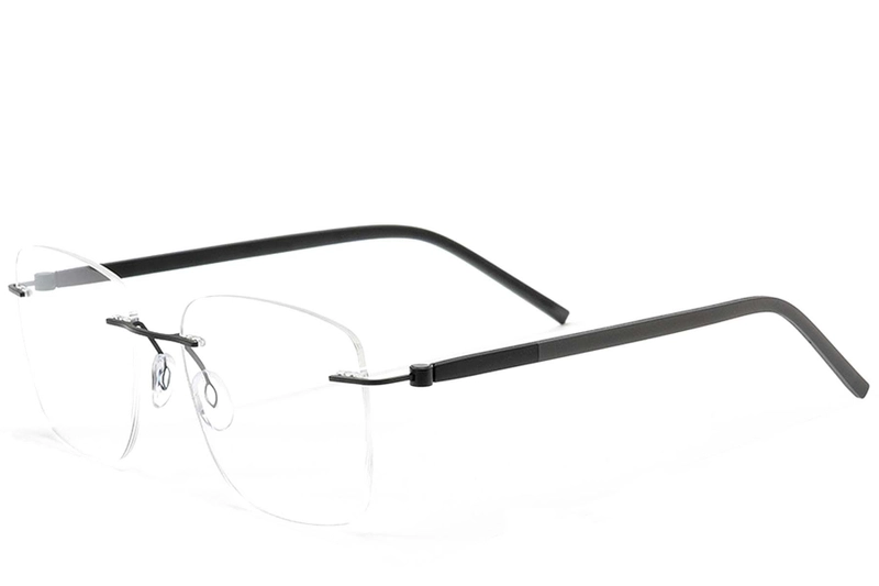 Invisible Black Metal Glasses #BS2012-0828