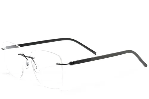 Lunettes invisibles en métal noir #BS2012-0828