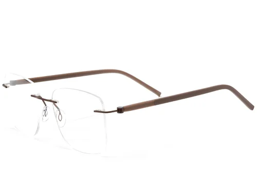 Lunettes invisibles en métal brun #BS2012-0829