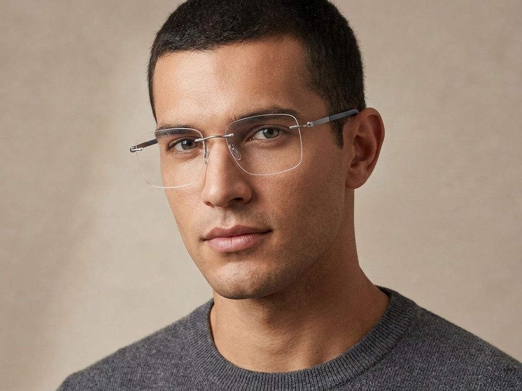 Invisible Silver Metal Glasses #BS2012-0830