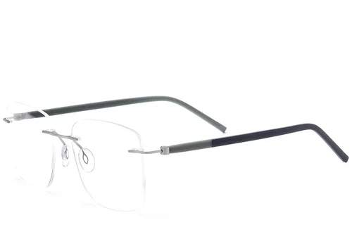 Lunettes invisibles en métal argenté #BS2012-0830