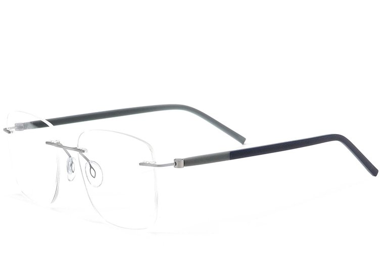 Lunettes invisibles en métal argenté #BS2012-0830