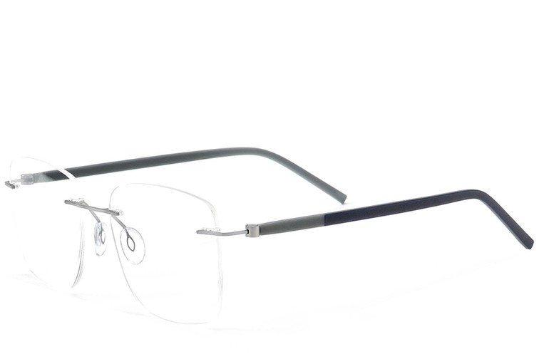 Lunettes invisibles en métal argenté #BS2012-0830