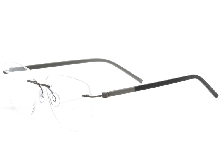 Gafas invisibles de metal gris #BS2012-0831