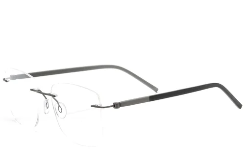 Lunettes invisibles en métal gris #BS2012-0831