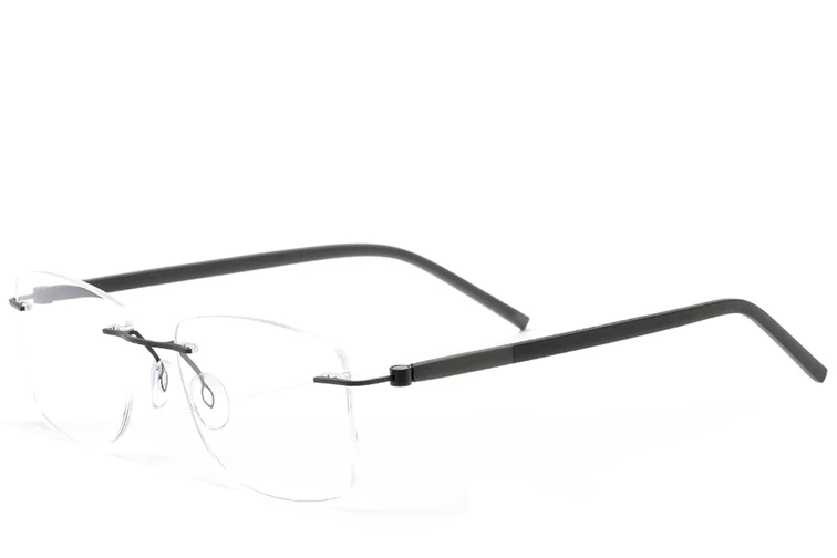 Lunettes invisibles en métal noir #BS2012-0833