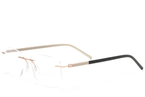 Lunettes invisibles en métal doré #BS2012-0835