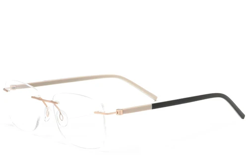 Invisible Golden Metal Glasses #BS2012-0835