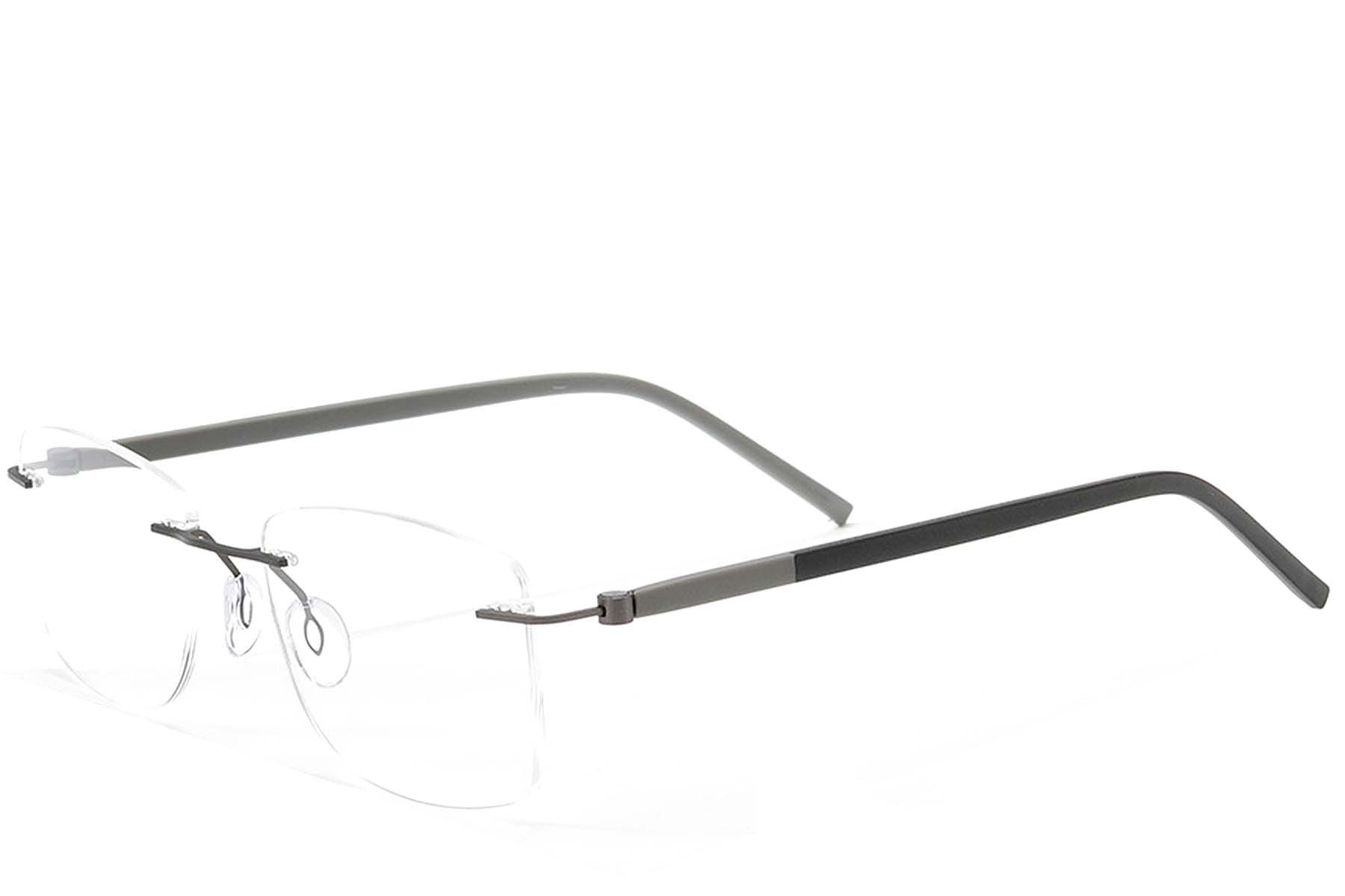 Invisible Grey Metal Glasses #BS2012-0836