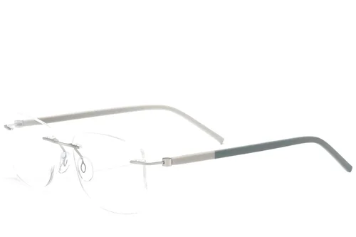 Lunettes invisibles en métal argenté #BS2012-0837
