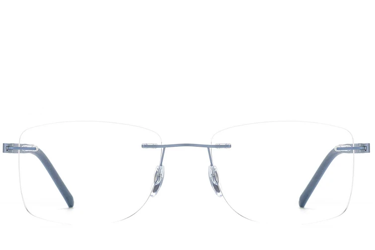 Gafas invisibles de metal azul #BS2012-0838