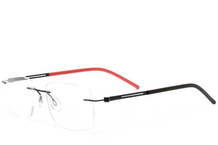 Gafas invisibles de metal negro #BS2012-0839