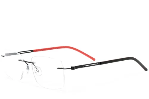 Lunettes invisibles en métal noir #BS2012-0839