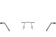 Invisible Black Metal Glasses #BS2012-0840