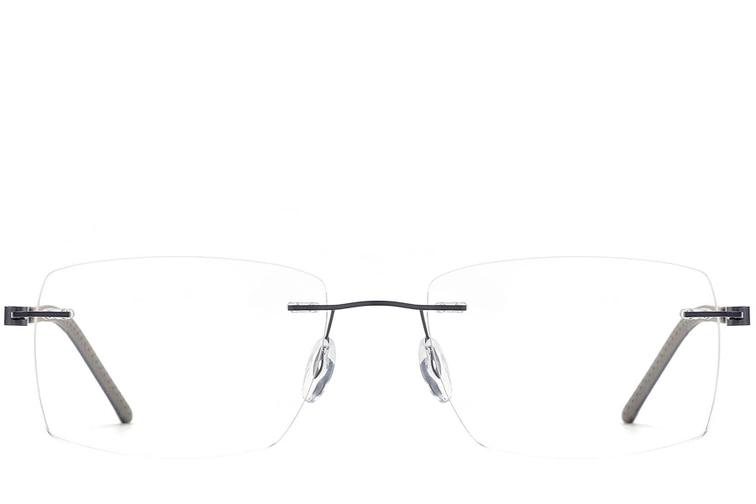 Gafas invisibles de metal negro #BS2012-0840