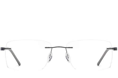 Lunettes invisibles en métal noir #BS2012-0840
