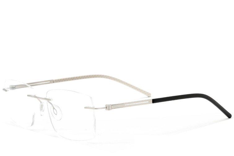 Lunettes invisibles en métal argenté #BS2012-0841