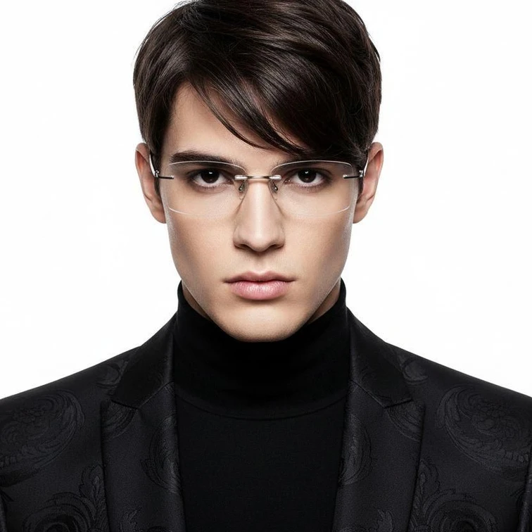 Invisible Silver Metal Glasses #BS2012-0841