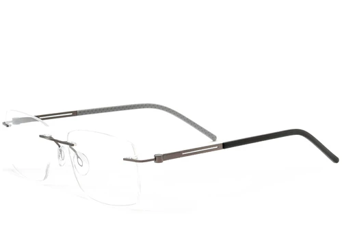Invisible Grey Metal Glasses #BS2012-0842