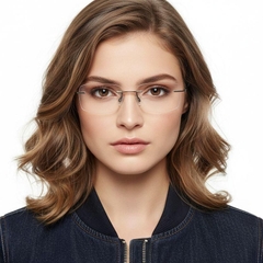 Gafas invisibles de metal gris #BS2012-0842