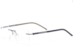 Unsichtbare blaue Metallbrille #BS2012-0844