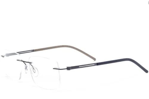 Lunettes invisibles en métal bleu #BS2012-0844