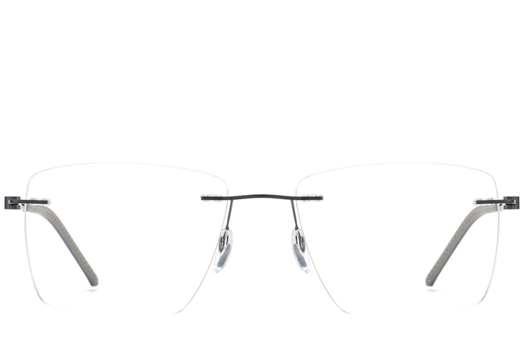Gafas invisibles de metal negro #BS2012-0845