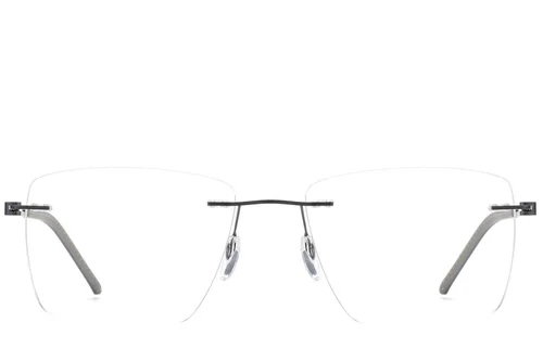 Lunettes invisibles en métal noir #BS2012-0845