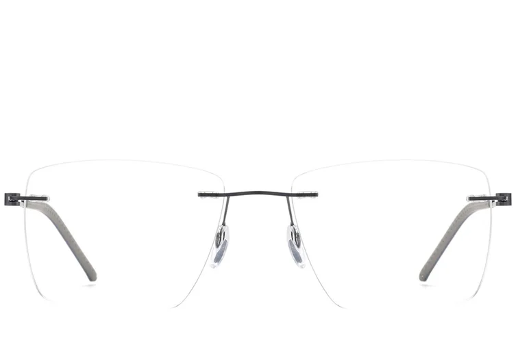 Lunettes invisibles en métal noir #BS2012-0845