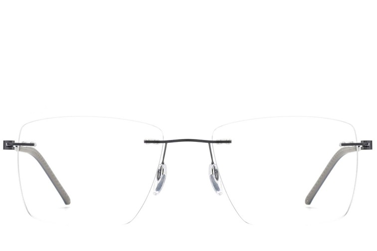 Gafas invisibles de metal negro #BS2012-0845