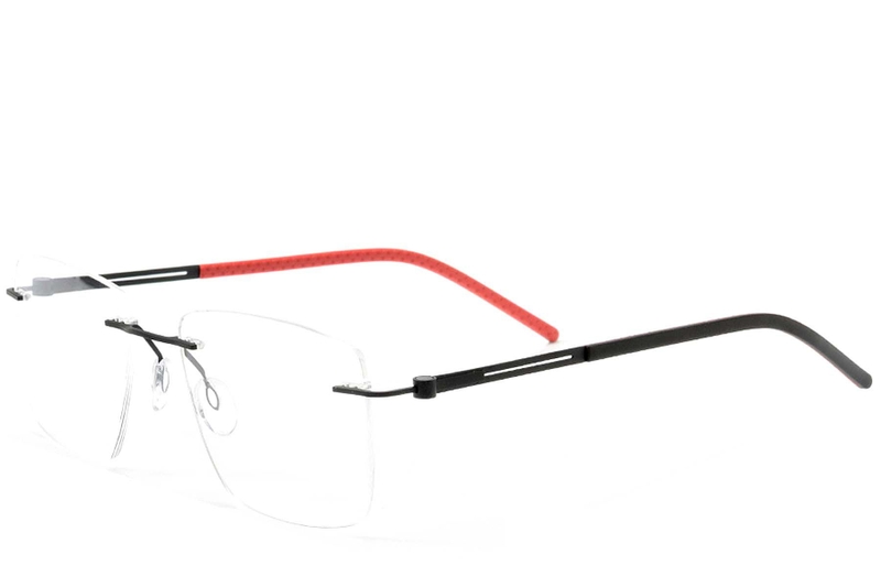 Lunettes invisibles en métal noir #BS2012-0846