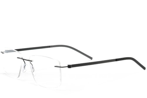 Lunettes invisibles en métal noir #BS2012-0851