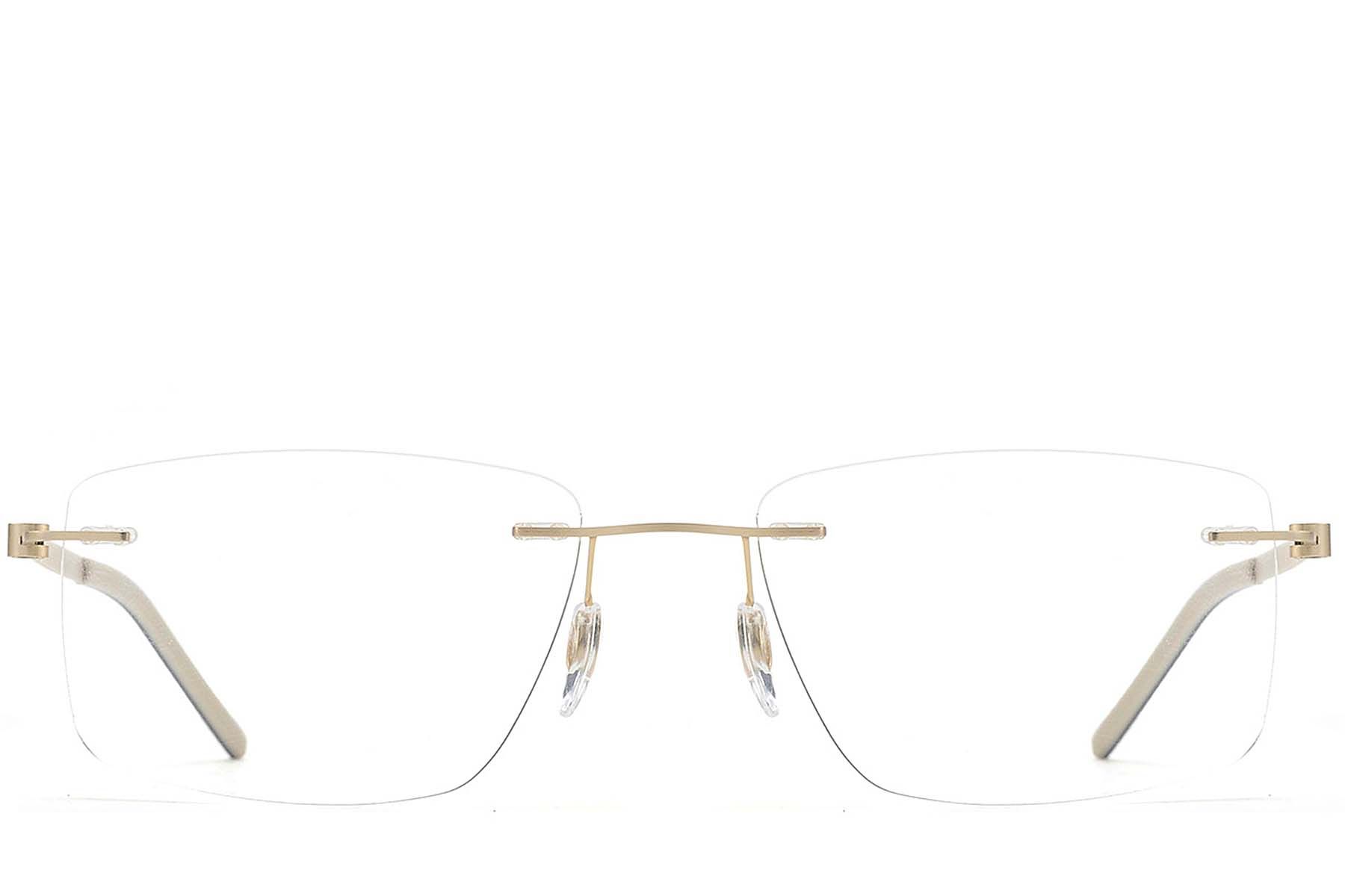 Lunettes invisibles en métal doré #BS2012-0852