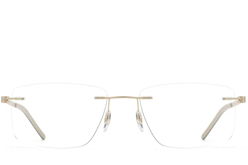 Invisible Golden Metal Glasses #BS2012-0852