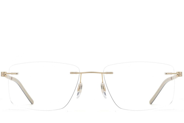 Invisible Golden Metal Glasses #BS2012-0852