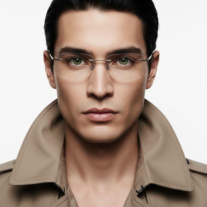 Invisible Silver Metal Glasses #BS2012-0853