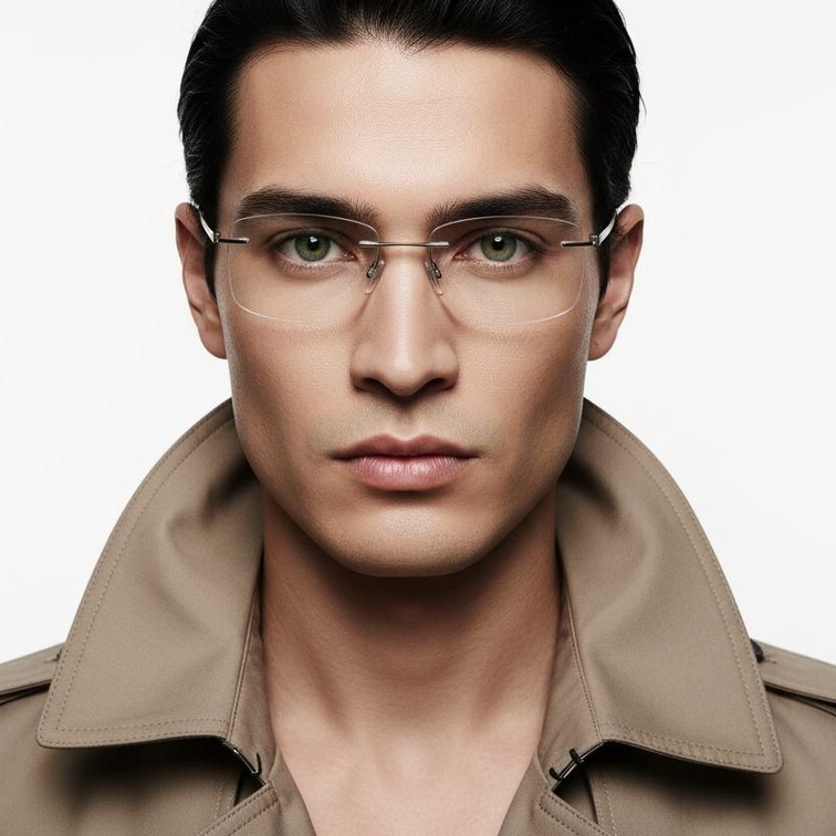 Invisible Silver Metal Glasses #BS2012-0853