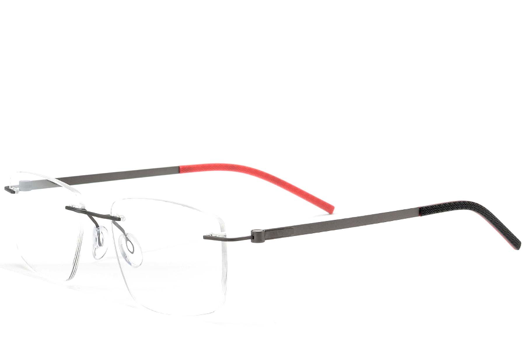 Gafas invisibles de metal negro #BS2012-0854